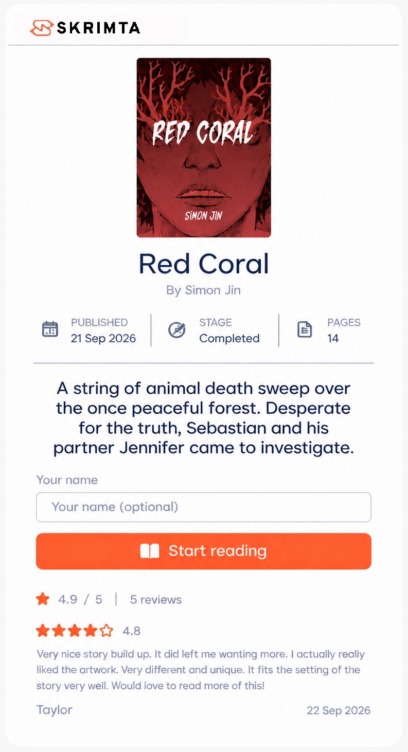 Intro page